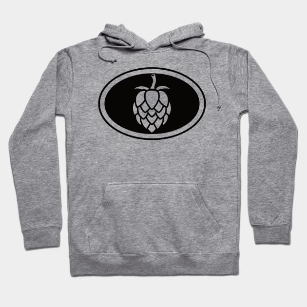 The Beer Hops (black) Hoodie by dkdesigns27